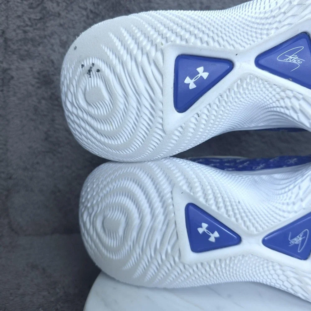 Under Armour Curry Flow Shoes Mens 11 Blue Basketball Sneakers Low Top